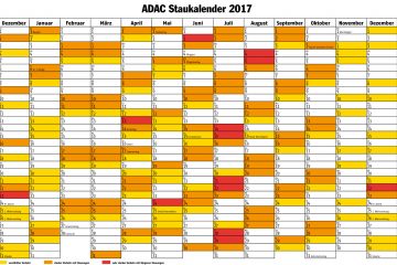 ADAC Staukalender 2017
